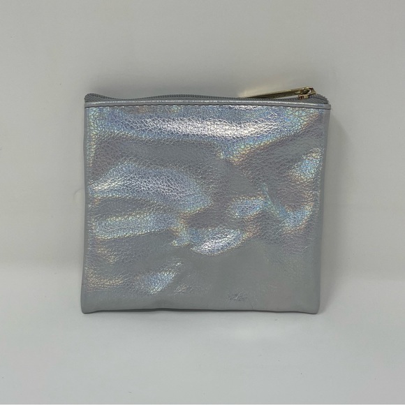 Vintage Y2K Senegence Holographic Silver & Gold Coin Zipper Mini Purse - Picture 9 of 12